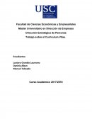 Integración- Trabajo sobre el Curriculum Vitae.
