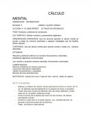 CÁLCULO MENTAL Números y sistemas de numeración