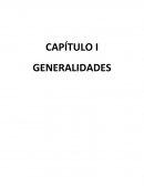 CAPÍTULO I GENERALIDADES