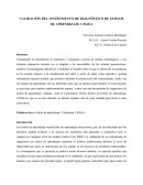 VALIDACIÓN DEL INSTRUMENTO DE DIAGNÓSTICO DE ESTILOS DE APRENDIZAJE: CHAEA