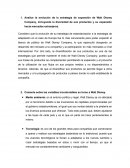 Analice la evolución de la estrategia de expansión de Walt Disney Company, incluyendo la diversidad de sus productos y su expansión hacia mercados extranjeros.
