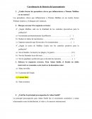 Cuestionario de historia del pensamiento