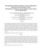 Absorción de níquel empleando un biosorbente