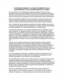 Actividades humanas y su impacto ambiental en la biodiversidad y en los ecosistemas de la tierra