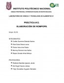 Elaboración de Rompope LABORATORIO DE CIENCIA Y TECNOLOGÍA DE ALIMENTOS IV