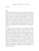 Informe sobre nota periodística: “Una resistencia política”