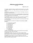 Un Léxico de artes plasticas