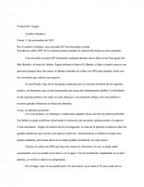 La nueva Evaluación Lengua Segundo ciclo. Página 1