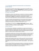 El Proceso general de intervención en situaciones problemáticas