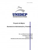 COMO SE DA EL PROYECTO SECRETARIA DE ADMINISTRACION Y FINANZAS