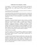 Como se da la Clasificacion de la investigacion y el diseño