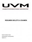 RESUMEN BOLETO A EXAMEN Salarios por destajo
