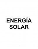 FUNDAMENTOS DE LA INVESTIGACION ENERGIA SOLAR