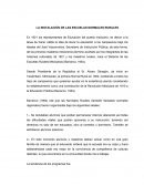 LA INSTALACIÓN DE LAS ESCUELAS NORMALES RURALES