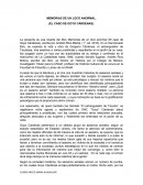 MEMORIAS DE UN LOCO ANORMAL. (EL CASO DE GOYO CÁRDENAS)