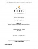 TRABAJO FINAL: EJERCICIO PLANEACION ESTRATEGICA Y TOMA DE DECISIONES