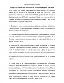 ACTA DE CONSTITUCION CONSTITUCIÓN DE UNA SOCIEDAD DE RESPONSABILIDAD LIMITADA