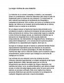 La mujer víctima de una violación