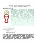 CELEBRACIÓN LITÚRGICA PARA LA 1ª COMUNIÓN