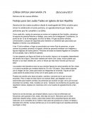 Patrono de las causas difíciles Festejo para San Judas Tadeo en iglesia de San Hipólito