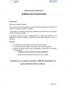 COEVALUACIÓN - PORTAFOLIO RÚBRICA DE CALIFICACIÓN