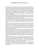 CONSIDERACIÓNES CONTEXTUALES