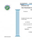 Instalación y colocación de un equipo contra incendios con una bomba triplex.