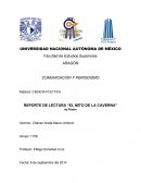 REPORTE DE LECTURA “EL MITO DE LA CAVERNA” de Platón