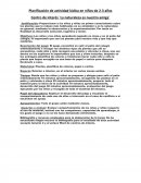 Planificación de actividad lúdica en niños de 2-3 años