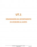 ORGANIZACION DEL DEPARTAMENTO DE ATENCIÓN AL CLIENTE