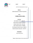 CORRELACION LINEAL Calidad aplicada a la Gestión Empresarial
