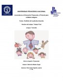 Análisis de la práctica docente Nivel a impartir: Preescolar