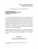 ASUNTO: INTRODUCCIÓN DE RED DE DRENAJE Y AGUA POTABLE