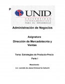Estrategias de Producto-Precio