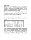 Caso 1: Análisis del Caso: El programa IV es el que mejor desempeño manejan