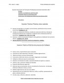 Examen final Centro de Formación Profesional promoción Diciembre 2017