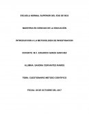 CUESTIONARIO DEL METODO CIENTIFICO