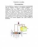 Fenómeno a estudiar. Electromagnetismo