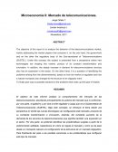 Microeconomía II: Mercado de telecomunicaciones