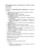 Problematización, delimitación, contextualización de un problema ecológico de la comunidad
