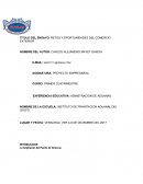 TITULO DEL ENSAYO: RETOS Y OPORTUNIDADES DEL COMERCIO EXTERIOR