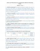 BANCO DE PREGUNTAS DE LA ASIGNATURA DERECHO PROCESAL PENAL