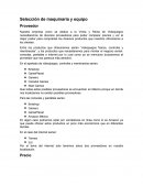 Selección de maquinaria y equipo Maquinaria Cultura