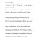 HISTORIOGRAFÍA Y PRÁCTICA DE LA ARQUITECTURA
