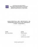 CARACTERÍSTICAS MÁS IMPORTANTES DEL PARADIGMA POSITIVISTA Y DEL EMERGENTE O POST – POSITIVISTA