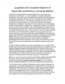 La gestión de la biodiversidad en el desarrollo económico y social de México