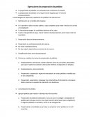 Cuales son las Operaciones de Preparación de Pedidos