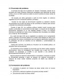 Enunciado del problema ¿Considera el gobierno de Tampico las áreas verdes como un recurso importante?