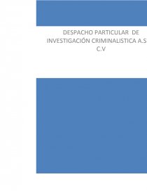 D I C T A M E N E N C R I M I N A L Í S T I C A PLANTEAMIENTO DEL PROBLEMA. Página 1