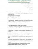 Examen Comunicación oral y escrita